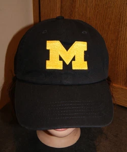 Michigan Wolverines Mütze Kappe blau Strapback TOW lässig Vater Passform gebraucht, in einwandfreiem Zustand - Bild 1 von 7