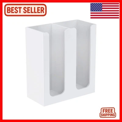 Lujoso organizador de tazas de café de acrílico con soporte de tapa - Elegante 2 compartimentos... Foto 1 de 4