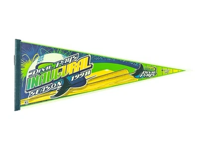 Vintage 90s Tampa Bay Devil Rays Inaugural Season 1998 Full Size Pennant RARE  - Image 1 of 3