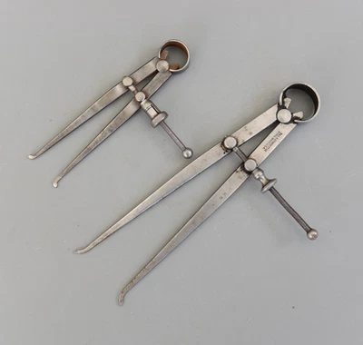 Set 2 Vintage Starrett Co. Athol. Mass. USA Steel Divider - Image 1 of 4