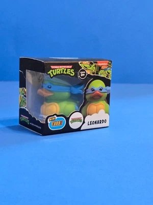 TUBBZ Caja Mini 2”: TMN Tortugas Leonardo Pato de Goma Figura Vinilo NUEVO Foto 1 de 4