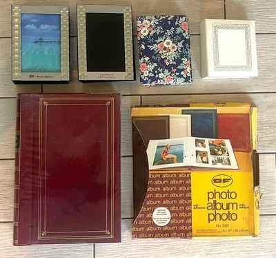 6 álbumes de fotos MCM de mediados de siglo sin usar 500+ almacenamiento múltiple 4x6 y 3x5 de colección nuevos Foto 1 de 4