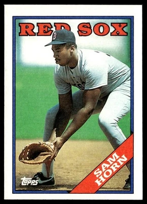 1988 Topps Sam Horn Rookie Boston Red Sox #377 - Image 1 of 2