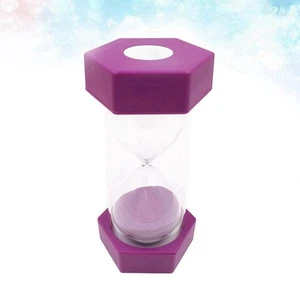 Sabbia esagonale semplice 6 minuti plastica sicurezza sabbia timer vetro sabbia - Foto 1 di 12