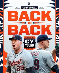 8x10 Photo TARIK SKUBAL Detroit Tigers 2024/2025 Cy Young Pitcher back to back - Picture 1 of 1