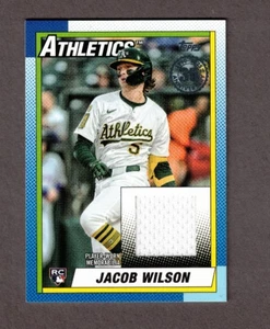 Jacob Wilson 2025 Topps Update 1990 Relics RC Jersey - Picture 1 of 2