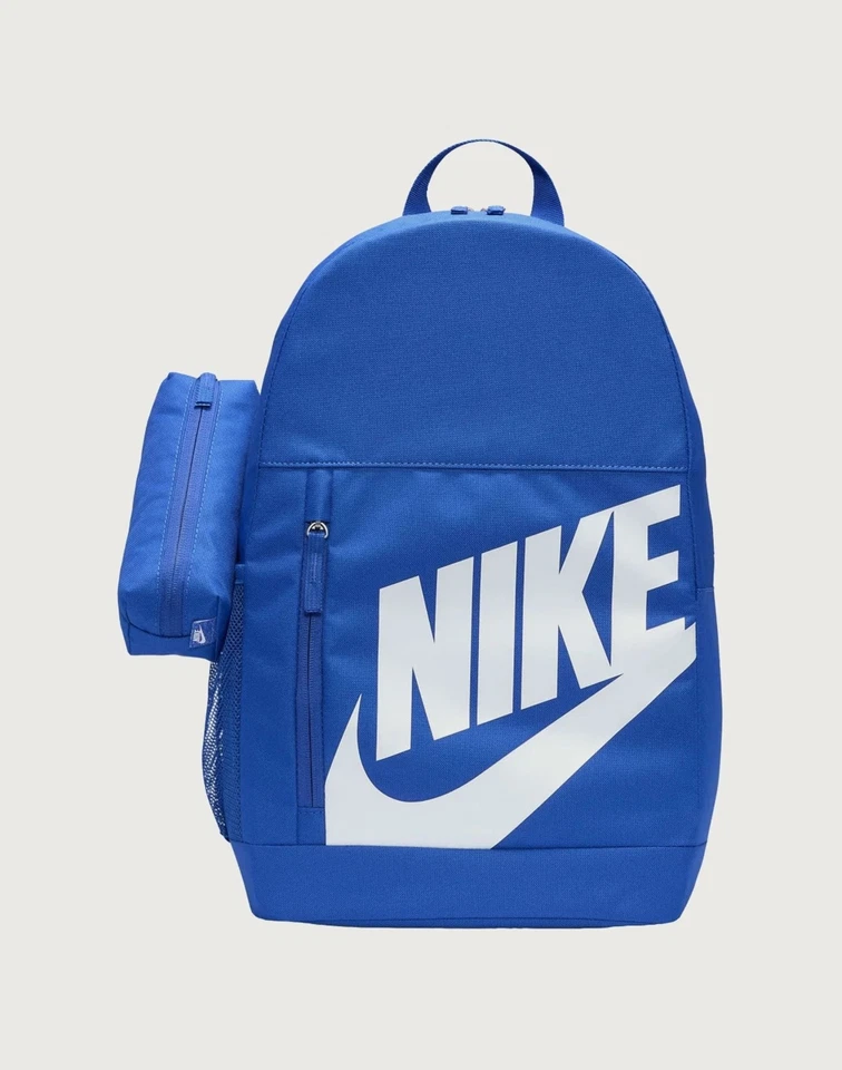 Nike Elemental Backpack Kids Sports Bag Casual Travel 20L Blue DR6084 480 New - Image 1 of 4