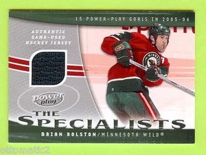 2006-07 UPPER DECK POWER PLAY "THE SPECIALISTS" BRIAN ROLSTON JERSEY - WILD - Picture 1 of 1