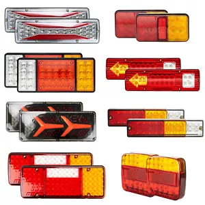 Dynamic Turn Signal Rear Tail Light Reverse Stop Brake Reflector Truck Trailer - Bild 1 von 17