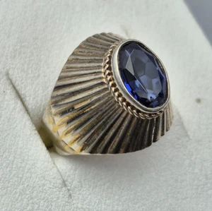 Anello Vintage Sovietico Russo Argento 875* Campione Gioielli Donna Misura 9 - Foto 1 di 23
