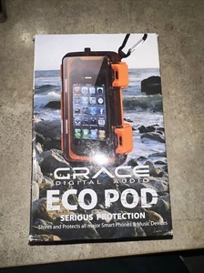 Eco Pod Rugged and Waterproof Case for iPhone iPod MP3 players and Smartphones - Picture 1 of 9