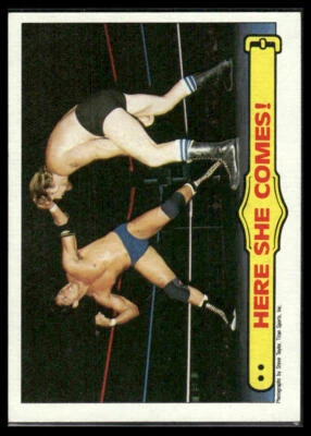 1985 Topps WWF Pro Wrestling Stars #28 - Here She Comes! - Image 1 of 2