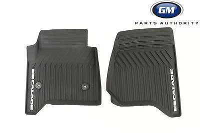 Alfombrillas delanteras para todo tipo de clima Cadillac Escalade Premium 2015-2020 23452752 negras Foto 1 de 4