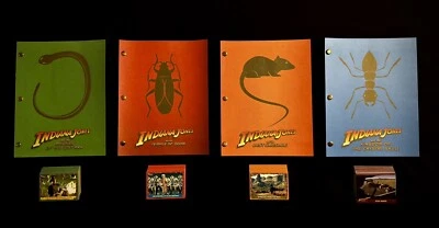 Indiana Jones COMPLETE ADVENTURES Movie Scripts & Trading Cards TOPPS Story Set - Image 1 of 4