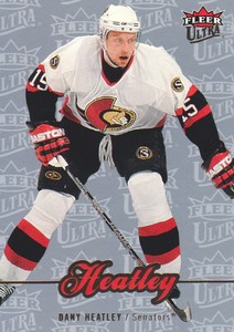 2007-08 Fleer Ultra Hockey Ice Medallion #60 Dany Heatley 034/100