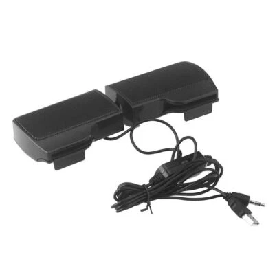USB Power Speakers Clip-On Computer Stereo Sound Bar 3.5mm for Desktop Laptop PC - Image 1 of 4