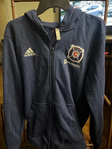 Chicago Fire Adidas Hoodie Sz LG Cover