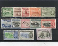 Turks & Caicos 1950 Scott# 105-117 Mint/Canceled