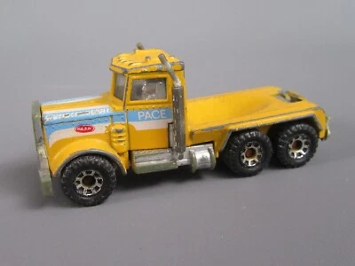 B536 Vintage 1981 Matchbox Macao Peterbilt Costruzione Lesney Superfast 1:80 - Immagine 1 di 4
