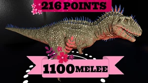 1100 MELEE (1336 100% IMP) CARCHAR ARK🌸 Survival Ascended ASA PVE(Carch/Carcha) - Picture 1 of 44