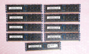 Lot of 9 SK Hynix 16GB 2Rx4 PC3-12800R DDR3 RAM Server Memory HMT42GR7MFR4C-PB - Picture 1 of 3