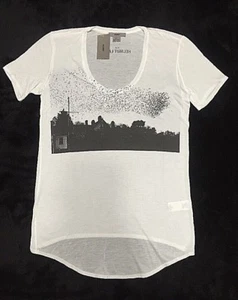 Helmut Lang x Grey Area Rare T-Shirt Limited Ed Starlings Cat Stevens Size P - Picture 1 of 5