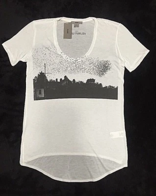 Camiseta Helmut Lang X Gris Área Rara Edición Limitada Estorninos Gato Stevens Talla P Foto 1 de 4