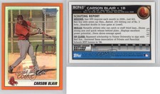 2010 Bowman Chrome Prospects Orange Refractor /25 Carson Blair #BCP41