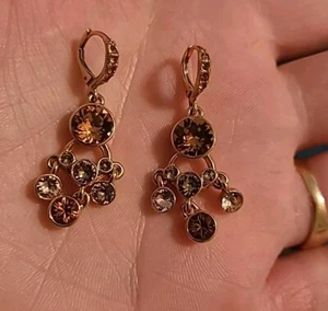 Givenchy earrings With Beughtiful Rhinestones Rare Estate Find. - Picture 1 of 16