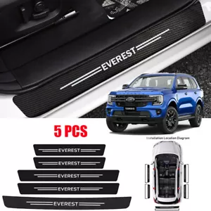5PCS For Ford Everest Door Plate Sill Scuff Anti Scratch Decal Sticker Protector - Picture 1 of 16