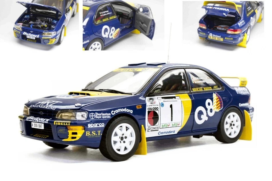 Modellino auto rally scala 1:18 SunStar  SUBARU IMPREZA 555 N.1 WINNER RALLY ... - Immagine 1 di 1