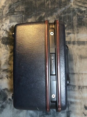 Vintage Samsonite Silhouette Suitcase Blue Vanity Train Makeup Case W/o Key - Image 1 of 4