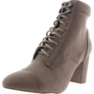 Madden Girl Womens Justinee Faux Suede Heels Combat & Lace-up Boots Size 5.5 M - Picture 1 of 7