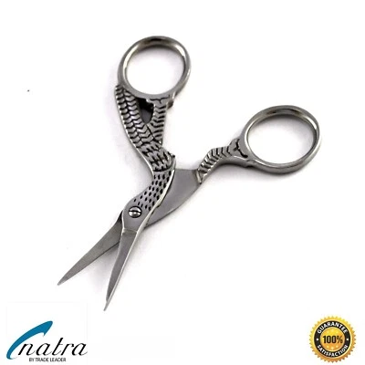 Storchschere Stickschere Fadenschere Nähenschere Handarbeitschere 10 cm Schere - Bild 1 von 3
