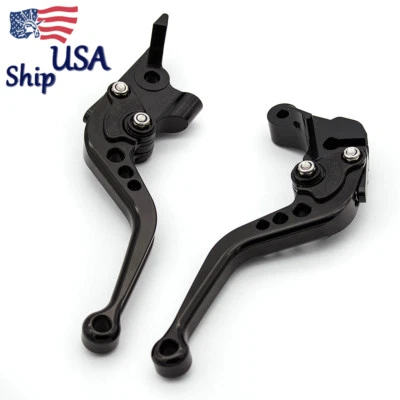 Palancas de embrague de freno cortas EE. UU. para Kawasaki Ninja 300R/Z300 2013-2018 Z125 14-16 Foto 1 de 4