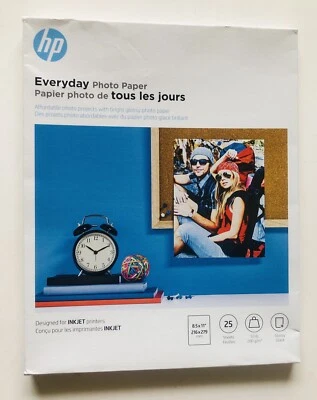 HP Everyday Photo Paper , 8.5”x 11” - 25 sheets ,Glossy - Image 1 of 4
