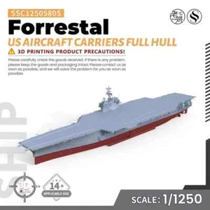 SSC1250580S 1/1250 Military Model Kit USN Forrestal Aircraft Carriers Full Hull - Picture 1 of 4