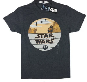 Star Wars The Last Jedi T Shirt Mens Small Gray Charcoal SS NWT - Picture 1 of 2