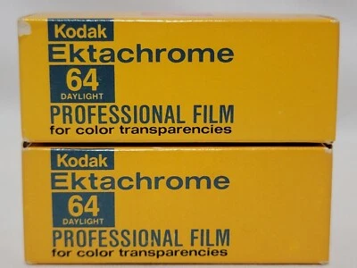 NEW 2 X Kodak Ektachrome 64 Daylight Professional Film EPR  120 - EXPIRED 1979 - Image 1 of 4