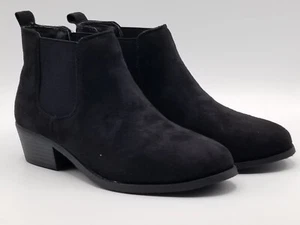 Botines al tobillo de gamuza para mujer Refresh negros EE. UU. 5.5 - Imagen 1 de 11