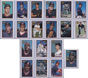 Cleveland Indians 1989 Bowman Baseball Team Set 19 Cards - Picture 1 of 9