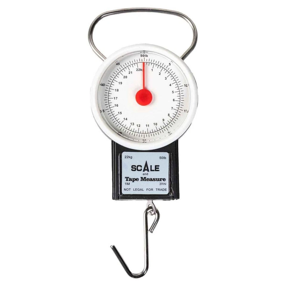 EAGLE CLAW 50LB SCALE WITH 39" MEASURING TAPE #04070-003 NEW! - Image 1 of 1