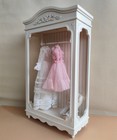 1:12 Scale Dollhouse Miniatures Furniture Vintage Wardrobe Unfinished Princess