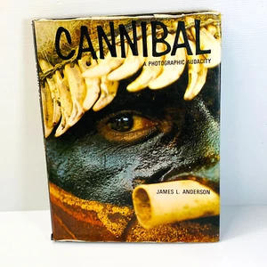Cannibal by James L Anderson 1970 Hardcover Photography Book New Guinea Tribes - Picture 1 of 24