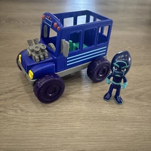 PJ Masks Vehicle Night Ninja Bus And Figure - Villains Complete Set Toy Car - Picture 1 of 8