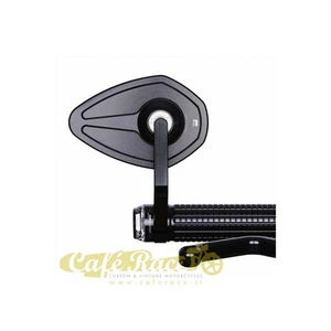 Bar-End Cafe Racer Mirror Aluminum Black MOTOGADGET M.VIEW FLIGHT - Picture 1 of 4