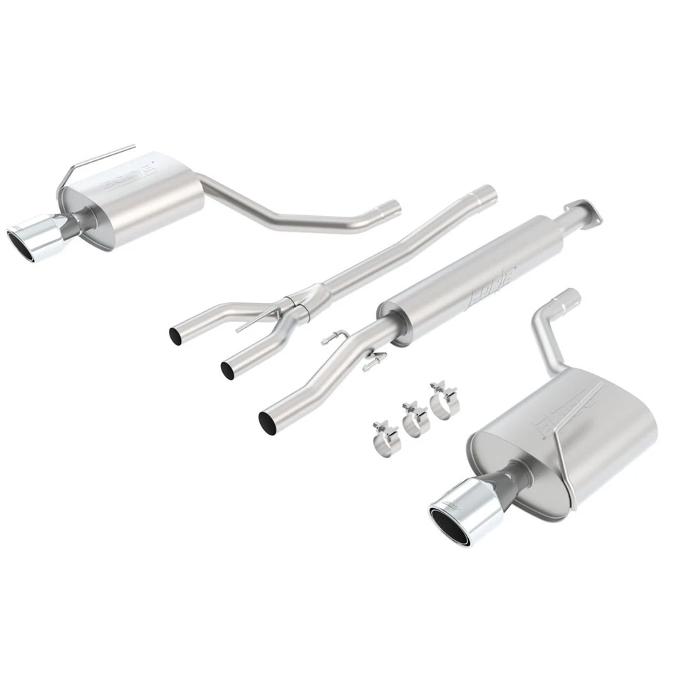 Escape trasero Borla 140386 tipo S acero inoxidable gato para Nissan Máxima 2009-14 3,5 L V6 Foto 1 de 4