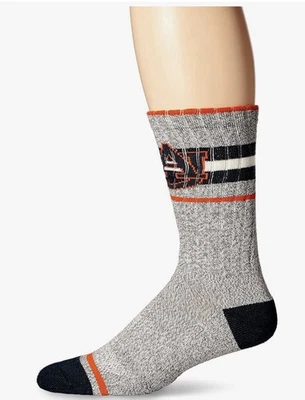 Calcetines Collins Fuse Crew grandes castaño rojizo para hombre NCAA Foto 1 de 2