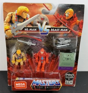 He Man vs. Beast Man Mega Construx ProBuilders MOTU Masters of the Universe Set - Picture 1 of 4