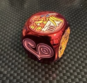 Digimon TCG Crest of Love Red Metal Dice X1 - Biyomon Mana Moon Yugioh - Picture 1 of 6